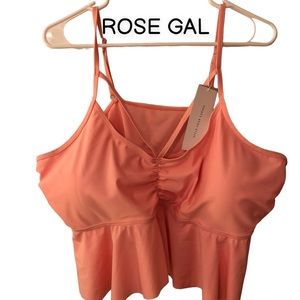 ROSE GAL swim top